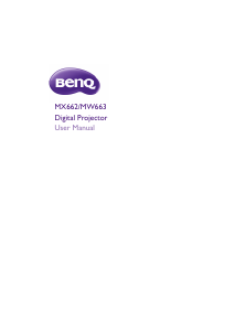 Manual BenQ MW663 Projector