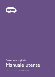 Manuale BenQ MW707 Proiettore