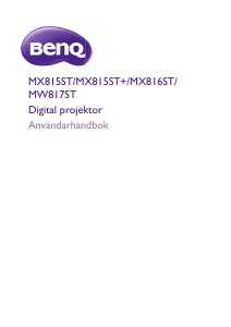 Bruksanvisning BenQ MW817ST Projektor