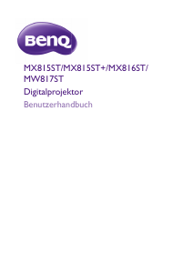 Bedienungsanleitung BenQ MW817ST Projektor