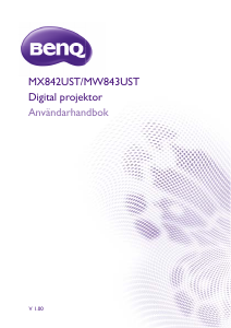 Bruksanvisning BenQ MW843UST Projektor