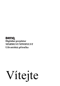 Manuál BenQ MW851UST Projektor