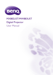 Handleiding BenQ MW883UST Beamer