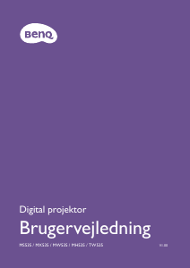 Brugsanvisning BenQ MX535 Projektor