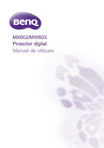 Manual BenQ MX602 Proiector