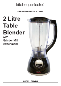 Handleiding Kitchen Perfected E824BK Blender