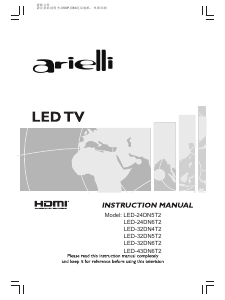 Handleiding Arielli LED32DN4T2 LED televisie