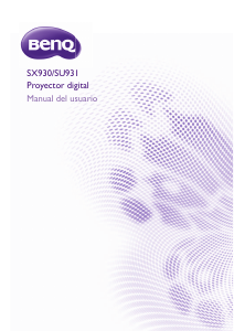 Manual de uso BenQ SX930 Proyector