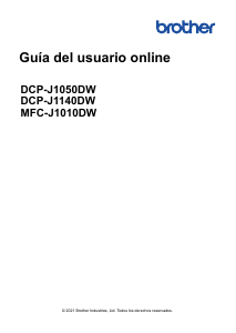 Manual de uso Brother DCP-J1050DW Impresora multifunción