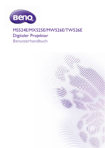 Bedienungsanleitung BenQ TW526E Projektor