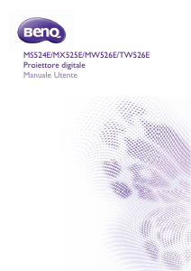 Manuale BenQ TW526E Proiettore