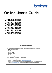 Handleiding Brother MFC-J5730DW Multifunctional printer
