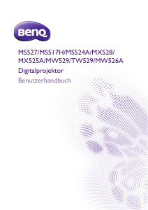 Bedienungsanleitung BenQ TW529 Projektor