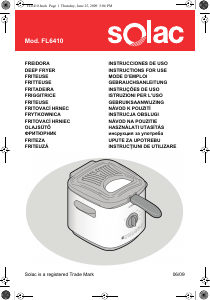 Manual Solac FL6410 Ideal 1000 Fritadeira