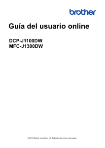 Manual de uso Brother MFC-J1300DW Impresora multifunción