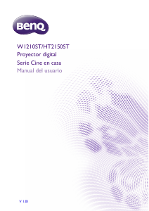 Manual de uso BenQ W1210ST Proyector