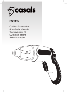 Manual Casals CSC36V Screw Driver