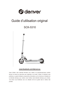 Mode d’emploi Denver SCK-5310 Trottinette électrique