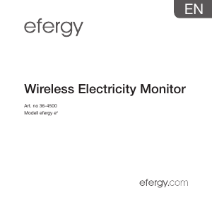 Handleiding Efergy e2 Energiemeter