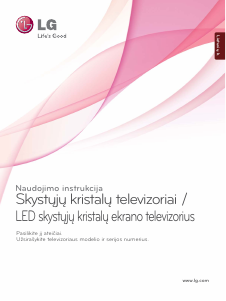 Vadovas LG 42LD555 LED televizorius