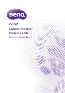 Bedienungsanleitung BenQ W3000 Projektor