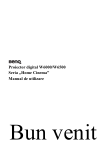 Manual BenQ W6500 Proiector