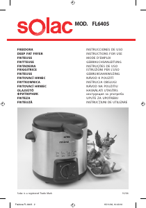 Manual Solac FL6405 Minilux Fritadeira