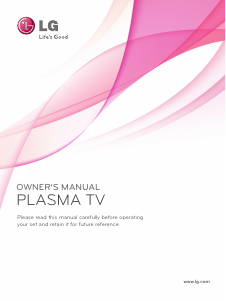 Handleiding LG 42PT350R Plasma televisie