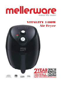 Manual Mellerware 27102A Vitality Deep Fryer