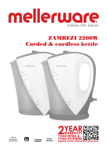 Manual Mellerware 21001BK Zambezi Kettle
