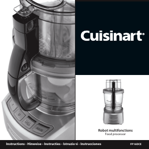 Handleiding Cuisinart FP16DCE Elite 3.8 Keukenmachine