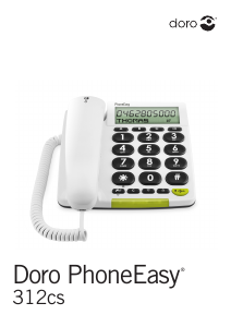 Bruksanvisning Doro PhoneEasy 312cs Telefon
