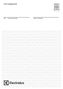Mode d’emploi Electrolux EW7W3866OFB Lave-linge séchant
