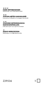 Mode d’emploi Auriol Z29536 Station météo