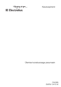 Kasutusjuhend Electrolux EWFM12470W Kuivatiga pesumasin