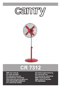 Manual de uso Camry CR 7312 Ventilador