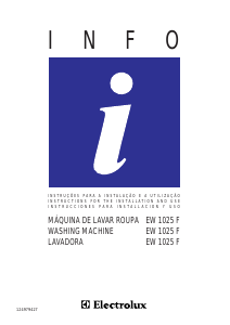 Manual de uso Electrolux EW1025F Lavadora