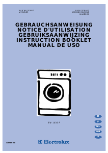Manual de uso Electrolux EW1035F Lavadora