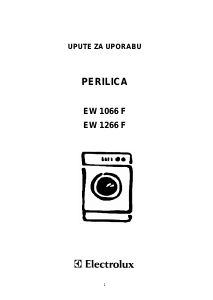 Priručnik Electrolux EW1066F Stroj za pranje rublja