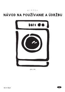 Návod Electrolux EW1170C Práčka