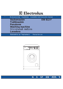 Handleiding Electrolux EW813F Wasmachine