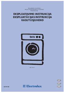 Kasutusjuhend Electrolux EW814F Pesumasin