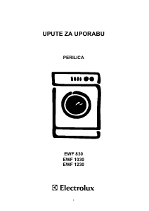 Priručnik Electrolux EWF1030 Stroj za pranje rublja