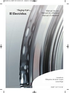 Manual de uso Electrolux EWF107110W Lavadora
