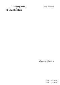 Manual Electrolux EWF107410W Washing Machine