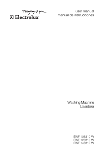 Handleiding Electrolux EWF108310W Wasmachine