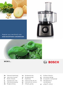 Kullanım kılavuzu Bosch MCM3100W Mutfak robotu