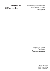 Manual Electrolux EWF126110W Mașină de spălat