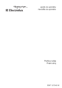 Priručnik Electrolux EWF127540W Stroj za pranje rublja