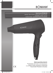 Manual Bomann HTD 899 CB Secador de cabelo